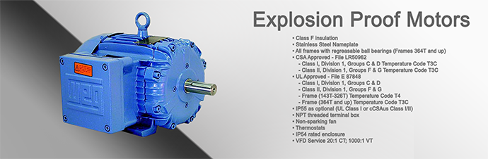 Explosion Proof Motor Product Page